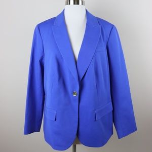 Talbots Woman Petite Royal Blue Jacket 16WP NWT